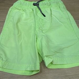 art class Neon Green Kids Swim Trunks